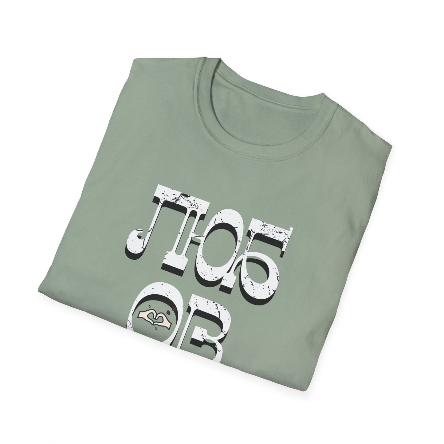 'Любовь' (Love) Design - Unisex Softstyle T-Shirt