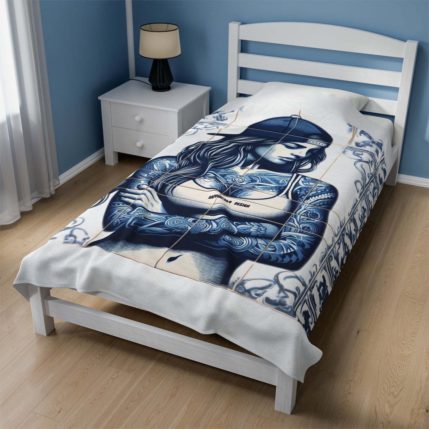 Velveteen Plush Blanket Printify