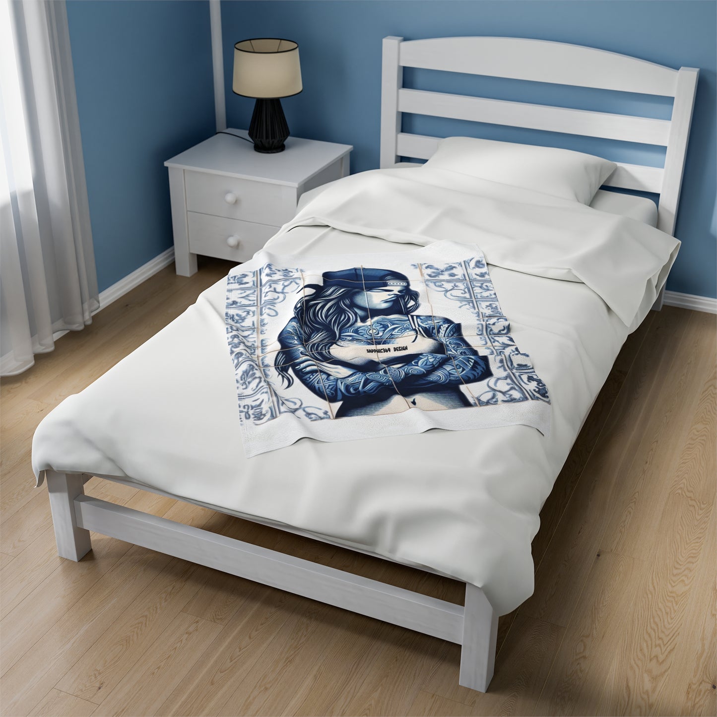 Velveteen Plush Blanket Printify