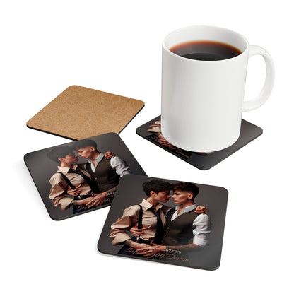 Corkwood Coaster Set Butch Butch Dynamic 3 Printify