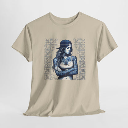 Maria Portuguese Tile Unisex Cotton Tee Printify