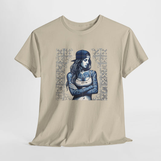 Maria Portuguese Tile Unisex Cotton Tee Printify