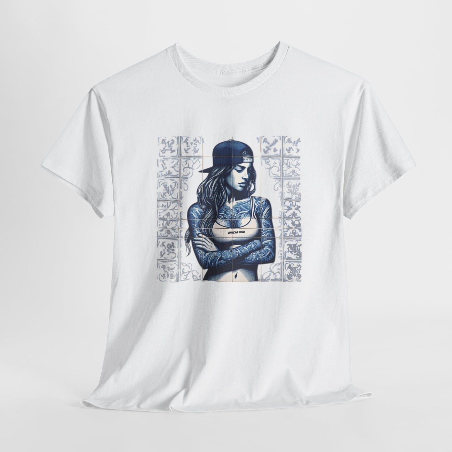 Maria Portuguese Tile Unisex Cotton Tee Printify