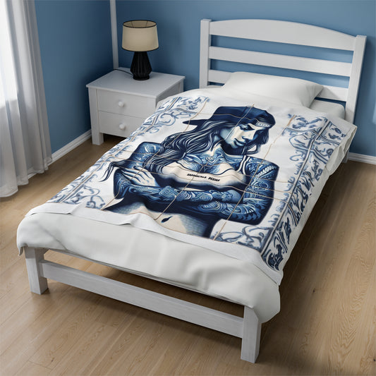 Velveteen Plush Blanket Printify