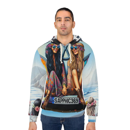 Cali Sapphic All Over Print Hoodie Printify