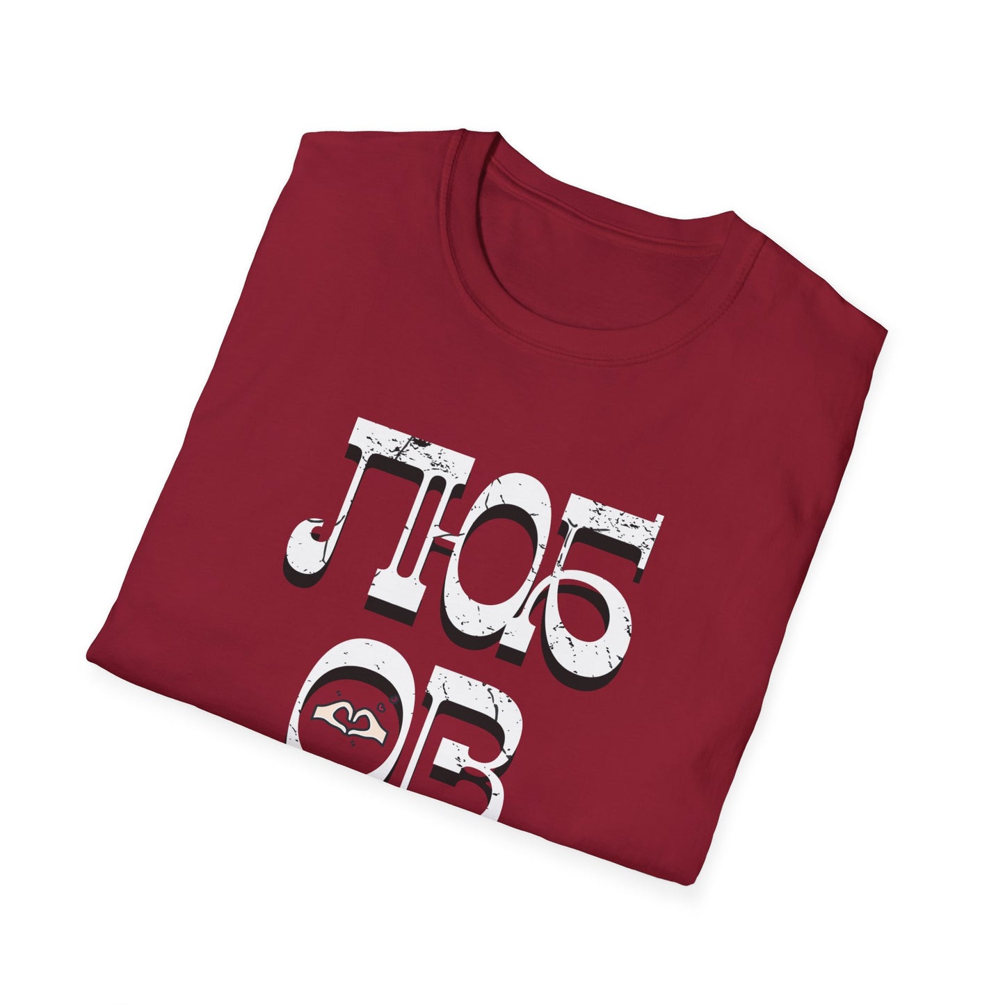 'Любовь' (Love) Design - Unisex Softstyle T-Shirt